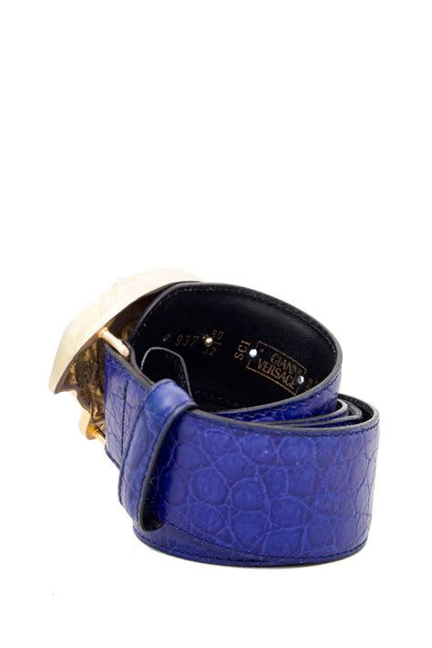 mens blue versace belt|gianni versace belt.